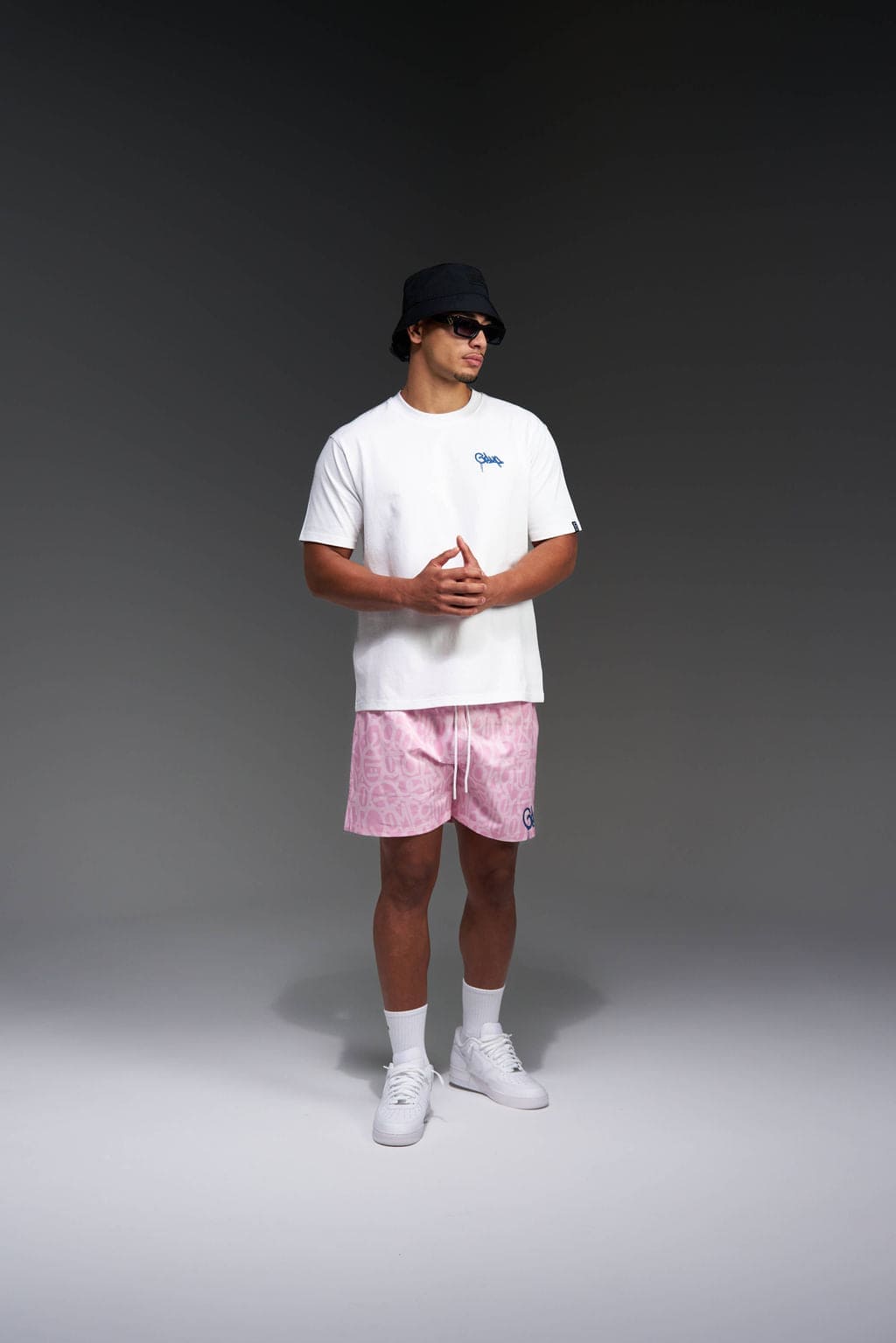 Handstyle Swim Short Pink/Blue