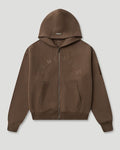 Generals Oversized Zip Hoodie Chestnut